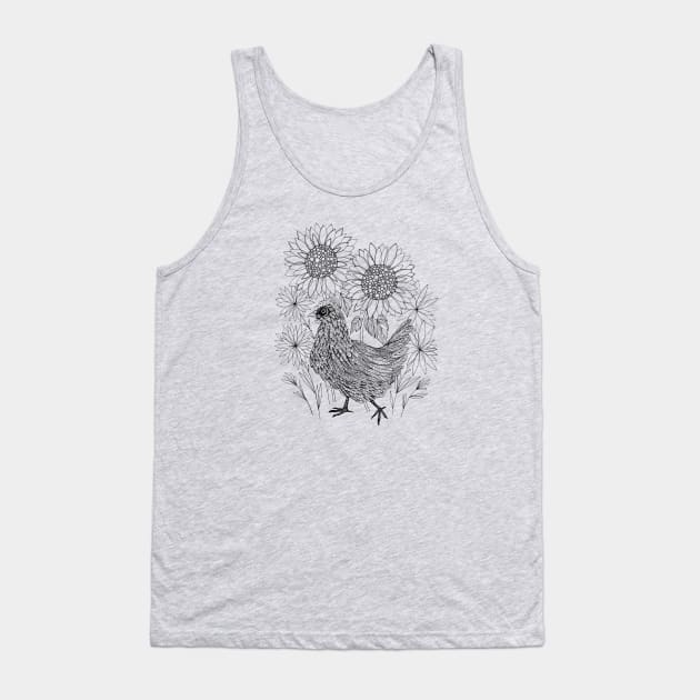 Garden Chicken Tank Top by InkedinRed